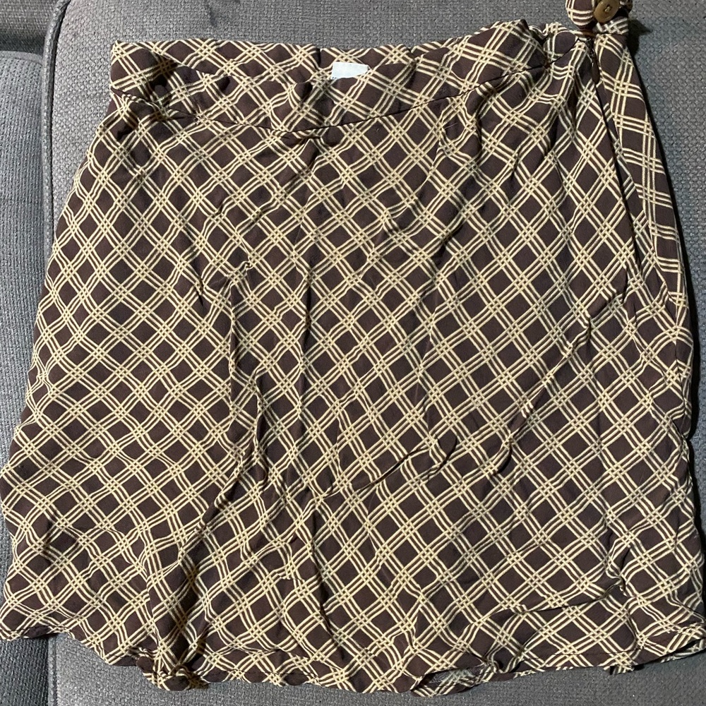 GAP, brown mini skirt, SIZE 12, rayon